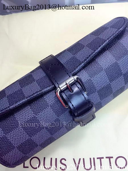 Louis Vuitton Damier Graphite Canvas 3 WATCH CASE N41137