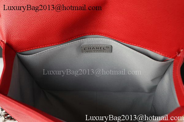 Boy Chanel Flap Shoulder Bag Original Cannage Pattern A67087 Red