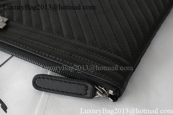 Boy Chanel Sheepskin Leather Clutch A69253