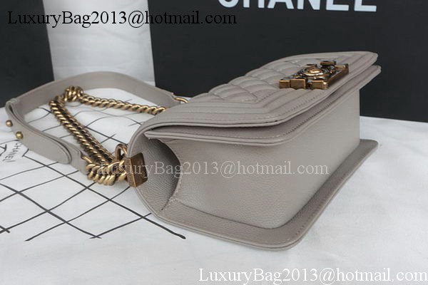 Boy Chanel mini Flap Bag Original Cannage Pattern A67085 Grey