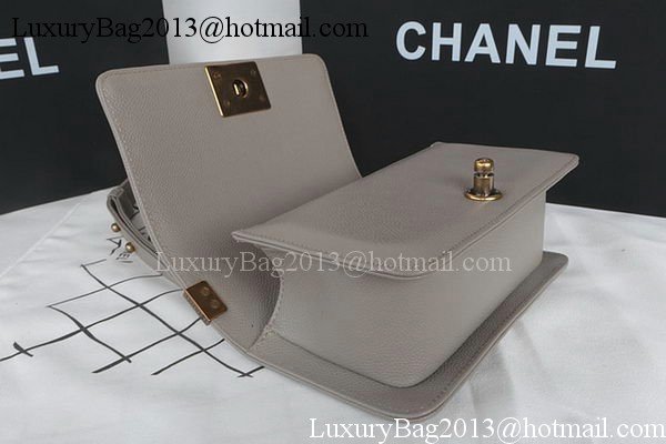 Boy Chanel mini Flap Bag Original Cannage Pattern A67085 Grey