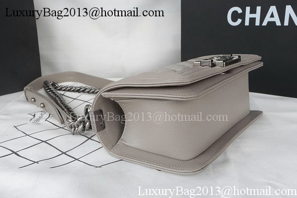 Boy Chanel mini Flap Bag Original Cannage Pattern A67085 Grey