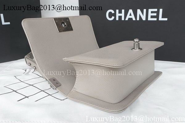 Boy Chanel mini Flap Bag Original Cannage Pattern A67085 Grey