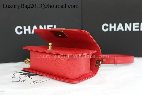 Boy Chanel mini Flap Bag Original Cannage Pattern A67085 Red