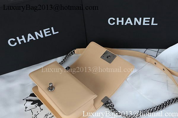 Boy Chanel mini Flap Bag Original Sheepskin A67085 Apricot