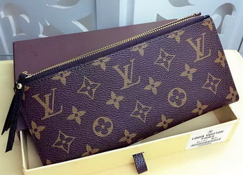 Louis Vuitton Monogram Canvas ADELE WALLET M61287 Black