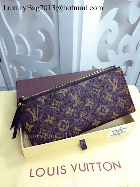 Louis Vuitton Monogram Canvas ADELE WALLET M61287 Black