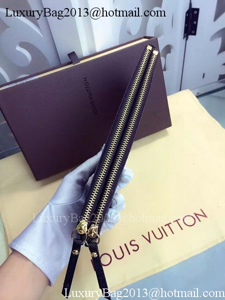 Louis Vuitton Monogram Canvas ADELE WALLET M61287 Black