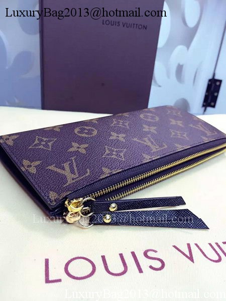 Louis Vuitton Monogram Canvas ADELE WALLET M61287 Black