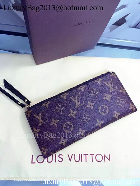 Louis Vuitton Monogram Canvas ADELE WALLET M61287 Black