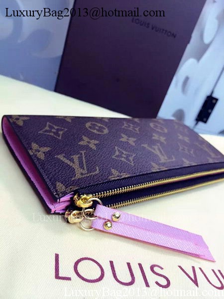 Louis Vuitton Monogram Canvas ADELE WALLET M61287 Pink