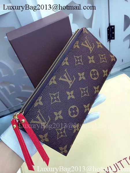 Louis Vuitton Monogram Canvas ADELE WALLET M61287 Red