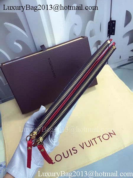 Louis Vuitton Monogram Canvas ADELE WALLET M61287 Red