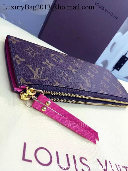 Louis Vuitton Monogram Canvas ADELE WALLET M61287 Rose