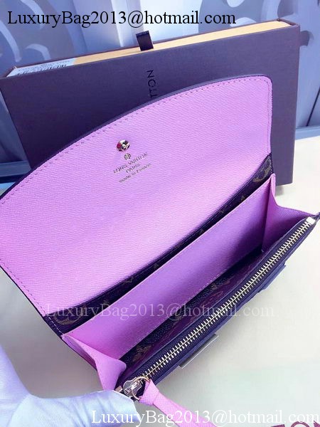 Louis Vuitton Monogram Canvas Emilie Wallet Rouge M60136 Pink