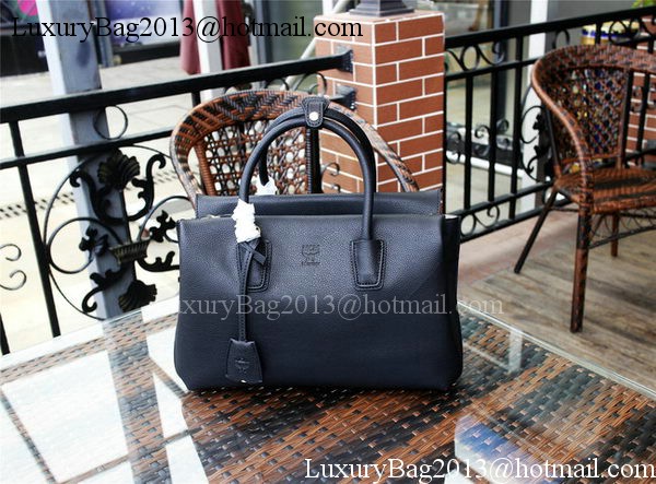 MCM Milla Tote Bag Calfskin Leather MCM1180 Black