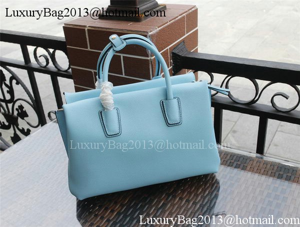 MCM Milla Tote Bag Calfskin Leather MCM1180 Light Blue