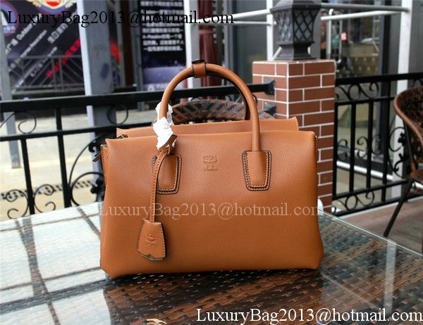 MCM Milla Tote Bag Calfskin Leather MCM1180 Wheat