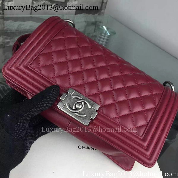 Chanel Boy Flap Shoulder Bags Sheepskin Leather A67086 Burgundy