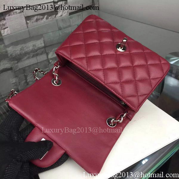 Chanel Classic Flap Bag Original Sheepskin Leather A5171 Burgundy