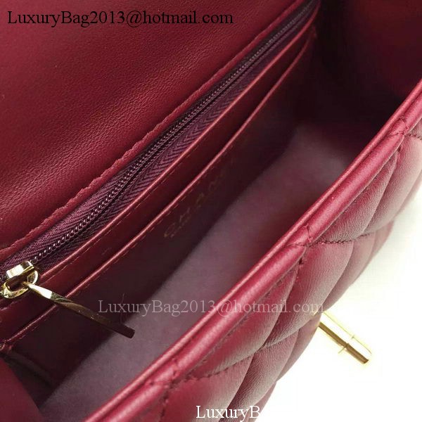 Chanel Classic Flap Bag Original Sheepskin Leather A5171 Burgundy