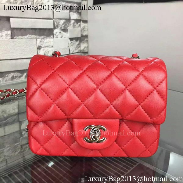 Chanel Classic Flap Bag Original Sheepskin Leather A5171 Red