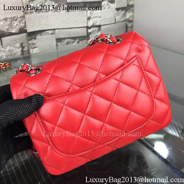 Chanel Classic Flap Bag Original Sheepskin Leather A5171 Red