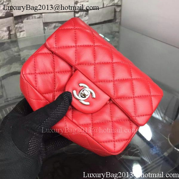 Chanel Classic Flap Bag Original Sheepskin Leather A5171 Red