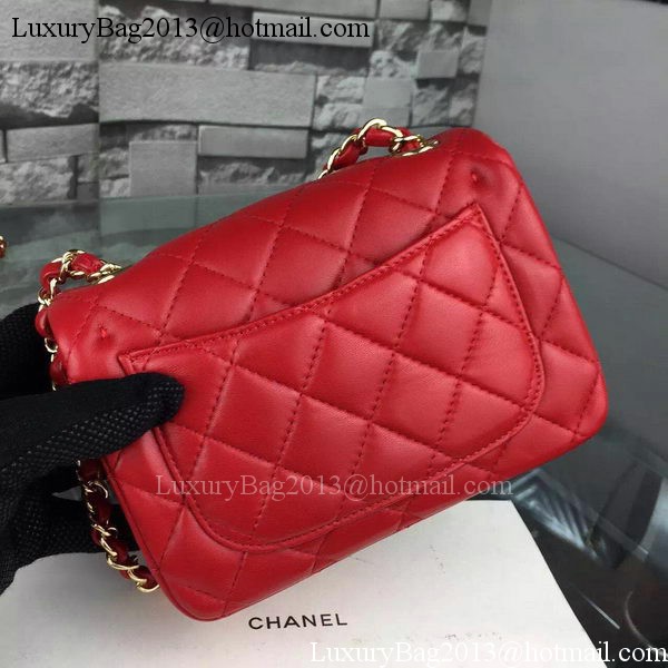 Chanel Classic Flap Bag Original Sheepskin Leather A5171 Red