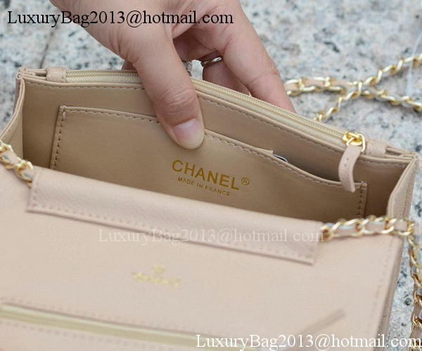 Chanel mini Flap Bag Apricot Cannage Pattern A33814 Gold