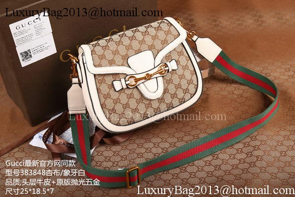 Gucci Lady Web GG Canvas Shoulder Bag 383848