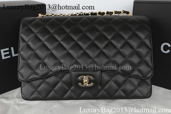 Chanel Classic Flap Bag Black Original Cannage Pattern CFA1116 Gold