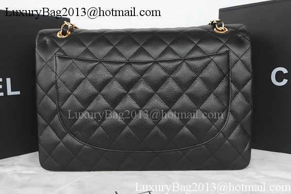 Chanel Classic Flap Bag Black Original Cannage Pattern CFA1116 Gold