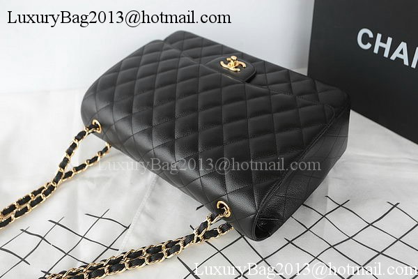 Chanel Classic Flap Bag Black Original Cannage Pattern CFA1116 Gold