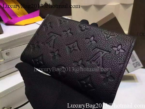 Louis Vuitton Monogram Empreinte SARAH WALLET M61184 Black