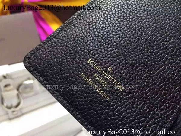 Louis Vuitton Monogram Empreinte SARAH WALLET M61184 Black