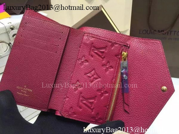 Louis Vuitton Monogram Empreinte SARAH WALLET M61184 Purple