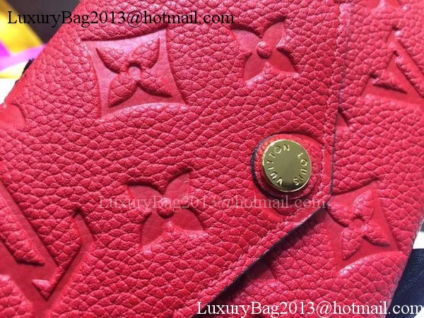 Louis Vuitton Monogram Empreinte SARAH WALLET M61184 Red