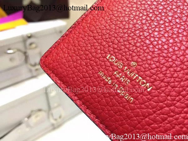 Louis Vuitton Monogram Empreinte SARAH WALLET M61184 Red