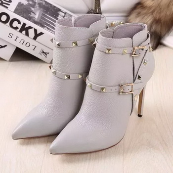 Valentino Ankle Boot Leather VT643 Grey