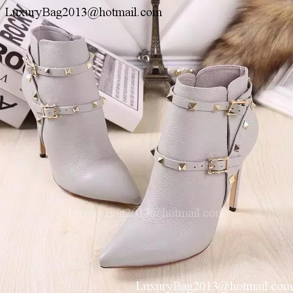 Valentino Ankle Boot Leather VT643 Grey