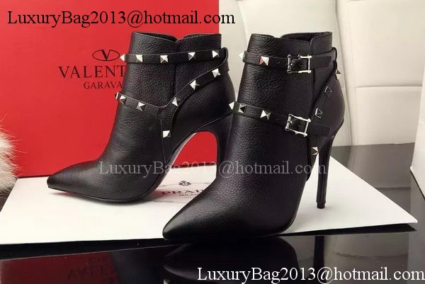 Valentino Ankle Boot Leather VT645 Black