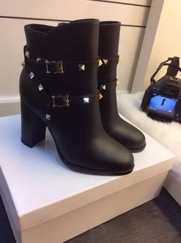 Valentino Ankle Boot Leather VT675 Black