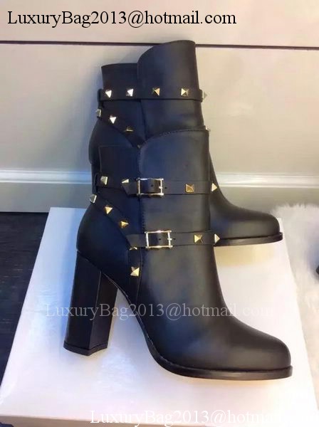 Valentino Ankle Boot Leather VT675 Black