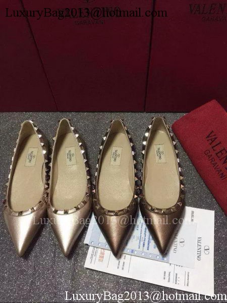 Valentino Leather Flat VT580 Bronze