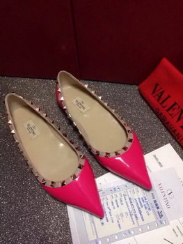 Valentino Leather Flat VT666 Rose