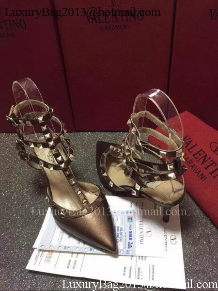 Valentino Leather Pump VT584 Bronze