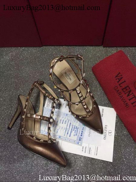 Valentino Leather Pump VT586 Bronze