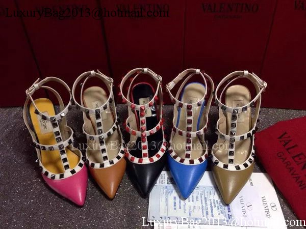 Valentino Leather Pump VT652 Blue