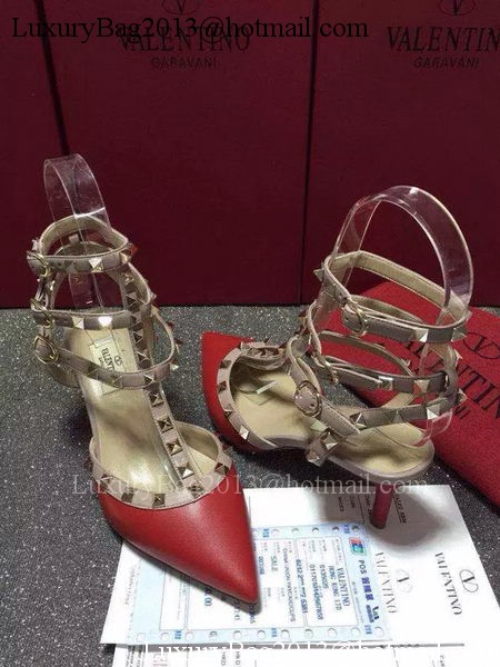 Valentino Leather Pump VT656 Red